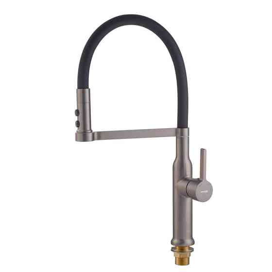 Змішувач для кухні MIXXUS PREMIUM PULL 017 GRAPHITE REFL.BLACK (Кол.графіт+силік.вилив чор.) (MI8278) ( 13004 ) Харьков