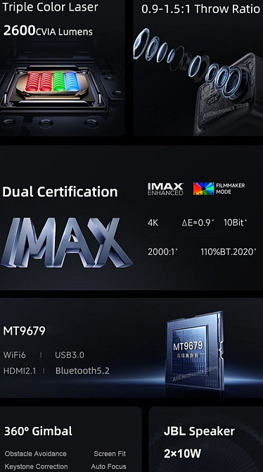 Проектор Vidda C2 PRO ULTRA 4K IMAX Гарантія. Київ - фото 2