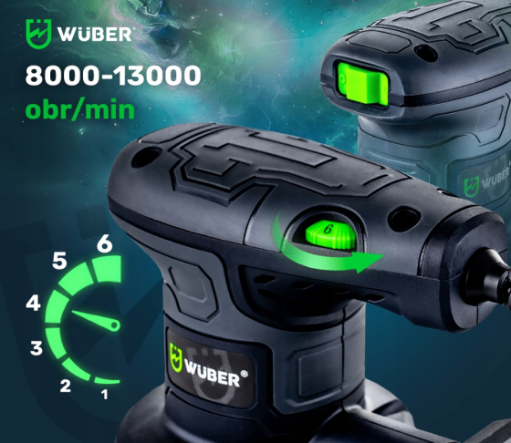 Шліфмашина ексцентрикова Wuber 350Вт 220-240В 125мм (Польща) Київ