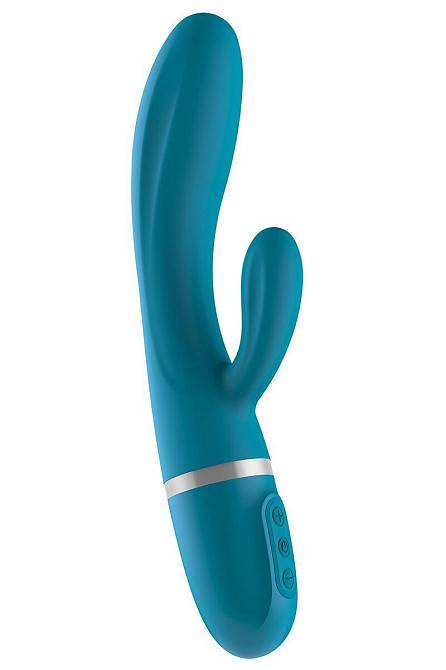 Вібратор-кролик Liebe Bend It Plus Ocean Blue, гнучкий, 2 мотори, 10 режимів Sex Aura Київ - фото 1