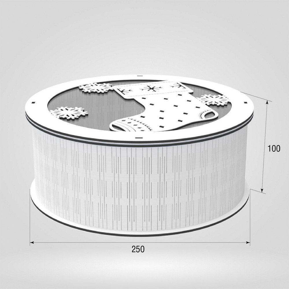 Подарункова коробка EKOSTAR d250 h100 Київ - фото 3