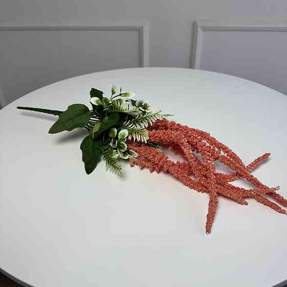Ветка амаранта искусственная 5шт/уп. Цвет: коралловый FL-72 Ивано-Франковск