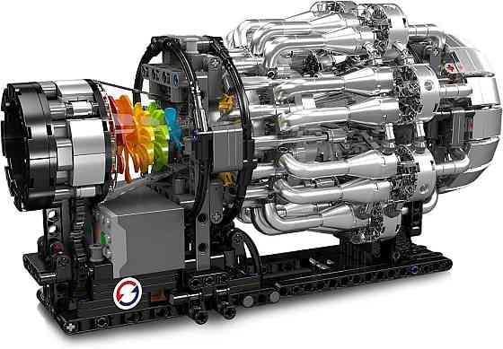 Конструктор Technic Турбореактивний двигун 1214 деталей — Mould King 10216, сумісний з LEGO Technic Київ