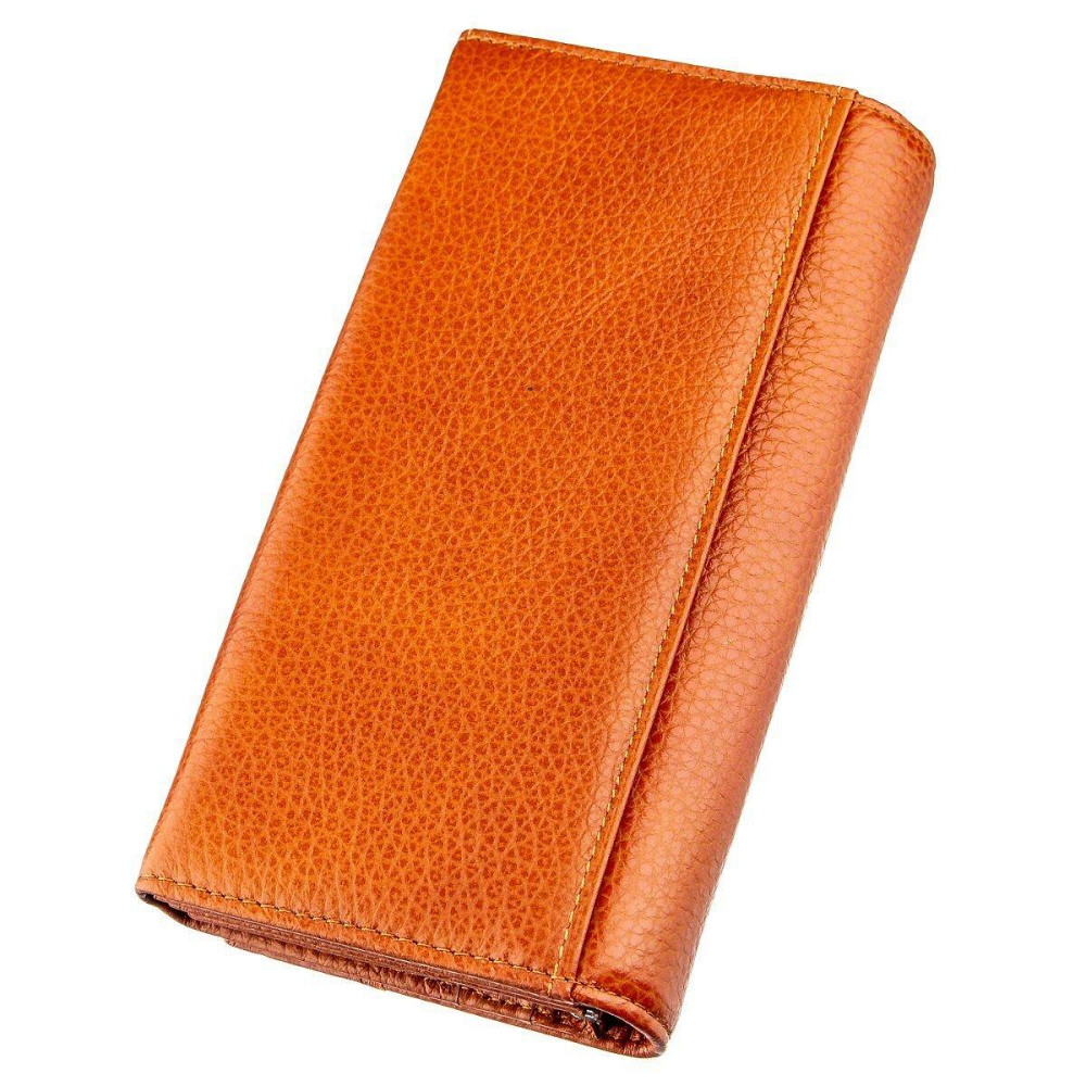 Кошелек горизонтальный женский кожаный Оранжевый (BALIYA) Киев - изображение 1