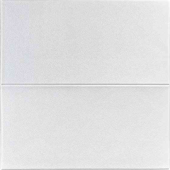 Белая 3D стеновая панель Квадрат Киев