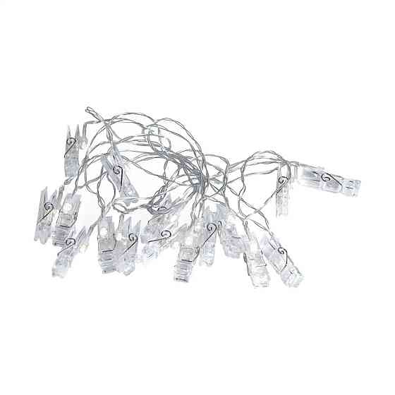 Гірлянда з прищепками 5.2 м, 20 LED лампочок Київ