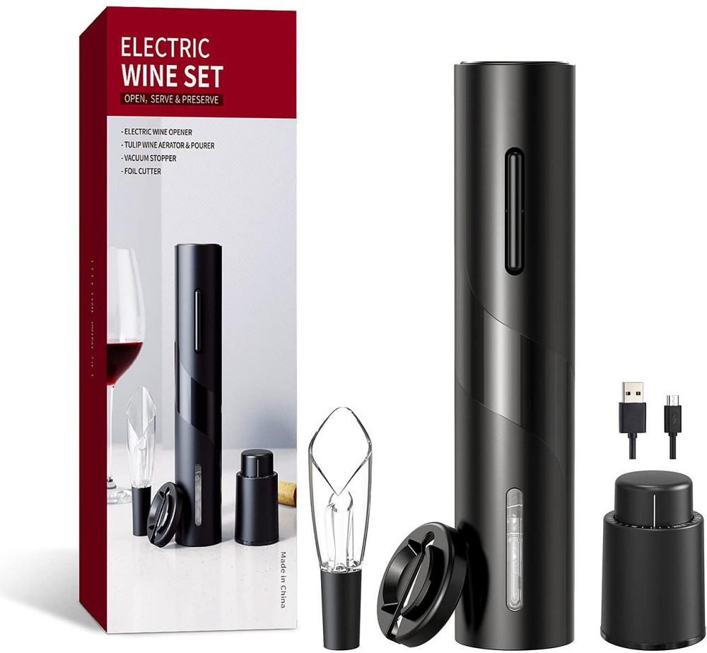 Электрический штопор 4-в-1 с ножом и аэратором Киев - изображение 1