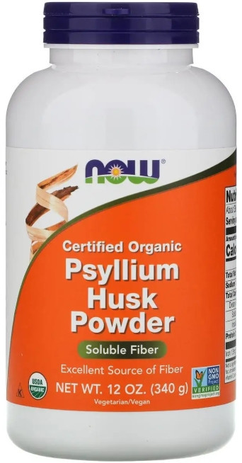 Подорожник органічний Now Foods Psyllium Husks 340 г Київ - фото 1