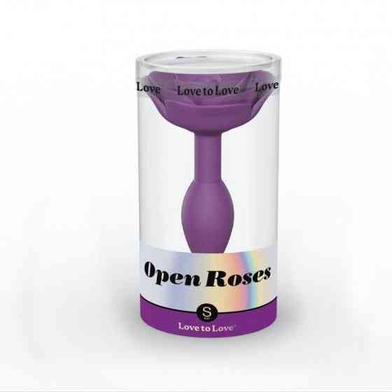 Силіконова анальна пробка Love To Love OPEN ROSES S SIZE - PURPLE RAIN Sex Aura Київ
