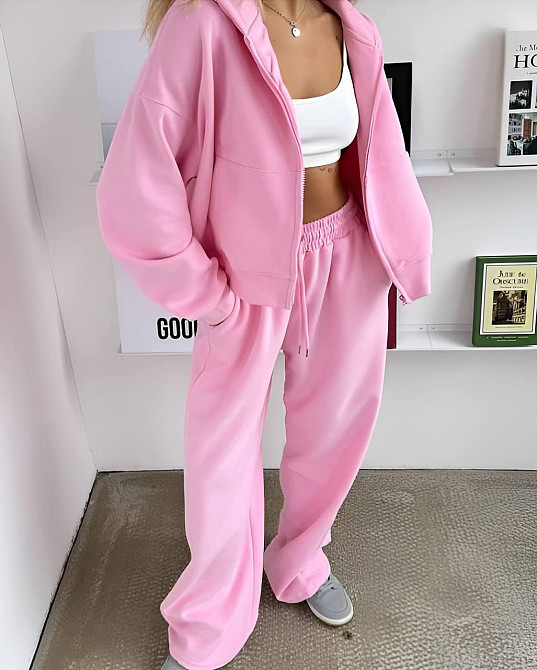 Женский стильный повседневный костюм двойка двухнитка Одесса - изображение 1