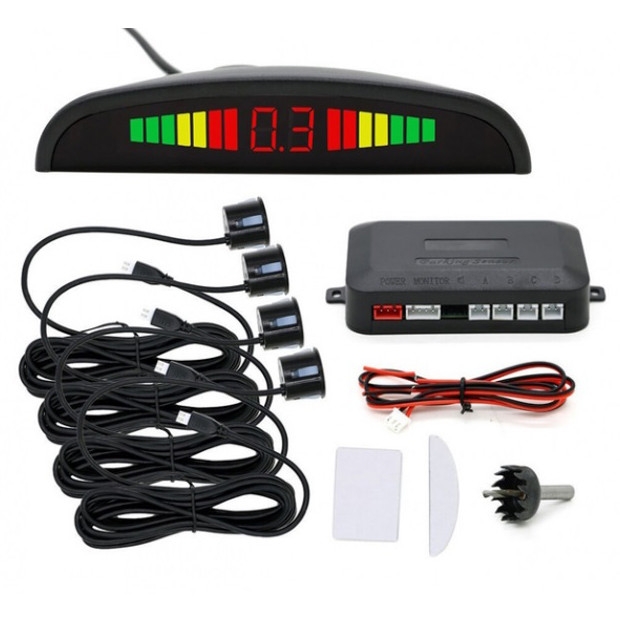 Паркувальна система на 4 датчики паркування парктронік Assistant Parking Sensor AR-30 Львів - фото 9