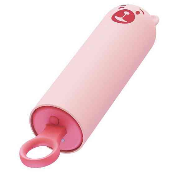 Вібратор CuteVibe Teddy Pink (Black Dildo), реалістичний вібратор під виглядом морозива Sex Aura Київ