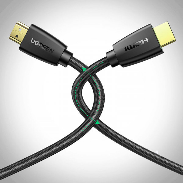 Кабель HDMI M - M, 5.0 м, V1.4 With Braid 4K@30Hz, HD118 UGREEN Чорний (40412) Київ - фото 5