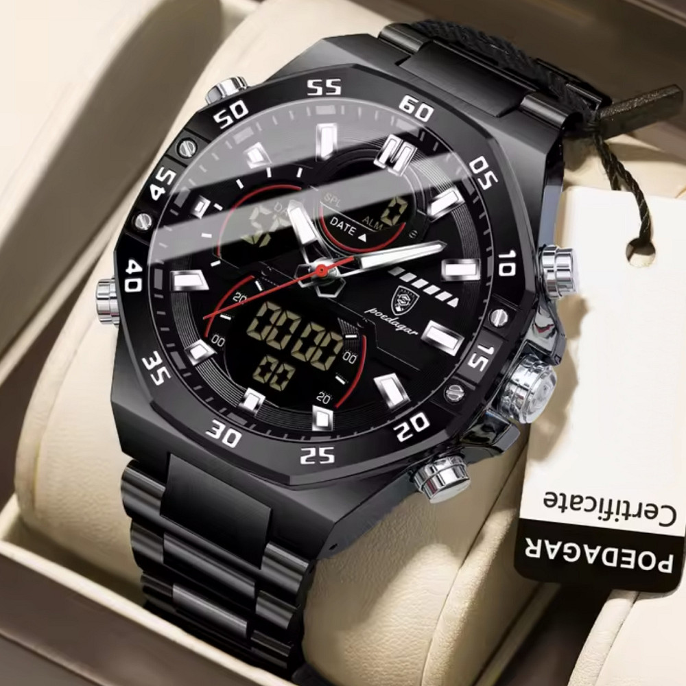 Часы мужские наручные тактические Poedagar Iron Sport Черный Винница - изображение 8