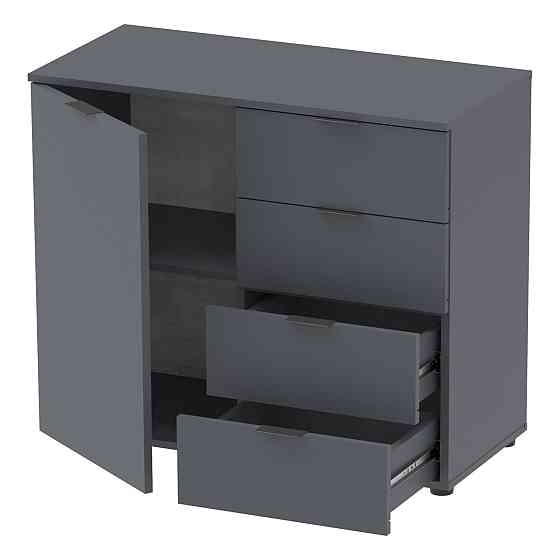 Комод у вітальню Doros Рон 1 80х38х81 см Графіт (DRS-011293) Львів