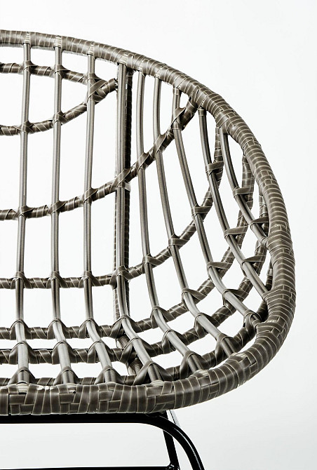 Садове крісло Palm Ротанг Сірий Київ - фото 6