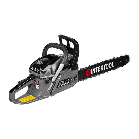 Бензопила ланцюгова, 2,4 кВт (3,3 к/с), 52 см³, шина 45 см, 3200 об/хв INTERTOOL DT-2208 Киев