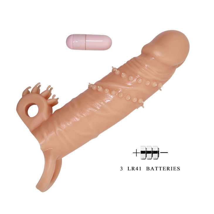 Насадка на член - Pretty Love Connor Vibrating Penis Sleeve Flesh Sex Aura Київ - фото 9