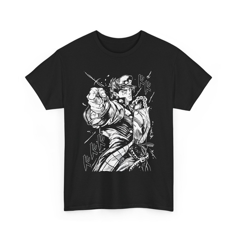 Футболка для хлопчика з аніме принтом Джоджо С Бізарре Адвентуре оверсайз (зріст від 165 до 180) Чорний AnimeJ0023m Дніпро - фото 6