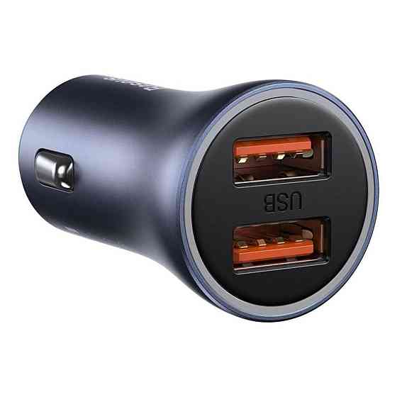 Автомобильное зарядное устройство Baseus Golden Contactor Pro Dual Quick Charger Car Charger U+U 40W Ковель