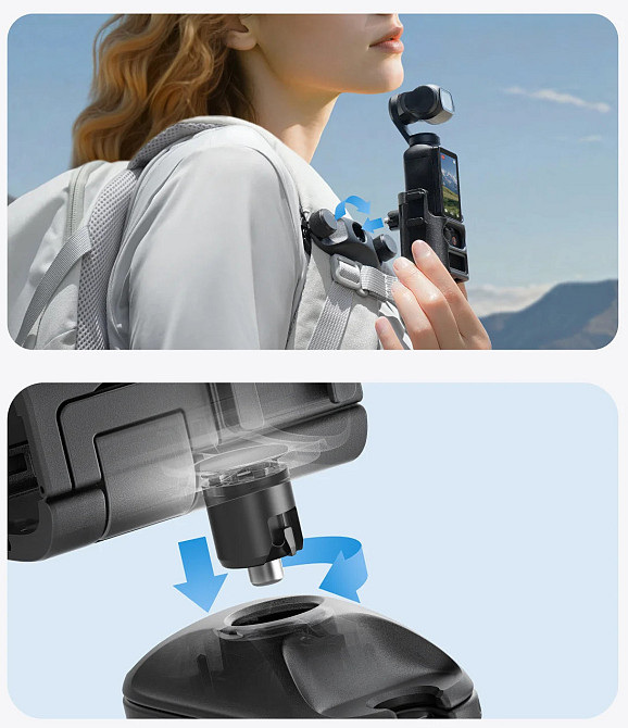 Кріплення на рюкзак для Pocket 3 рамка на лямку Telesin S3-JFM-02-TDJ Київ - фото 2