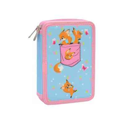 Пенал Cool For School 2 отделения с отворотами Голубой (CF87277) Винница