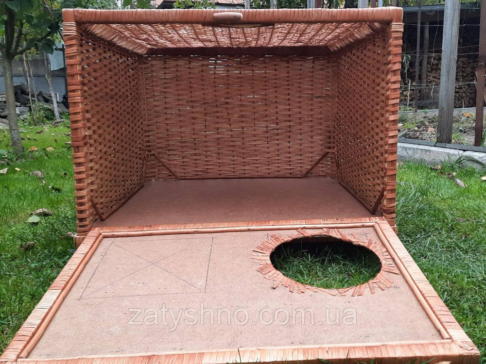 Буда-будинок плетена кавова для кішки, собаки Київ - фото 5