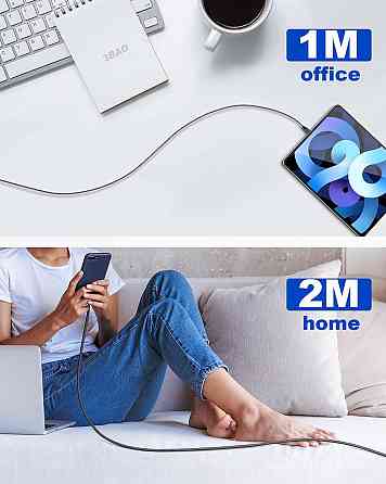 Зарядний кабель Maxonar USB - Type-C 2м Луцьк