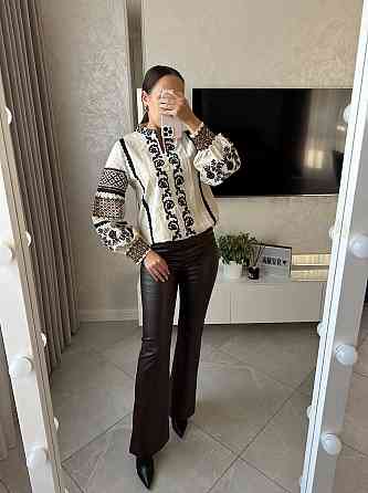 Жіноча сучасна вишиванка з вишитими рукавами бавовна 46 Одеса