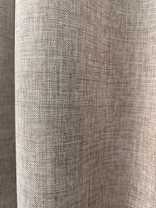 Комплект коротких штор VR-Textil ALORA-TON № 1874ш Бежевий 140х170см 2 шт (35-0439) Київ - фото 6