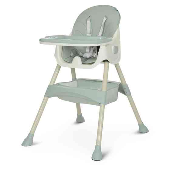 Стільчик для годування M 4136-2 Olive, складаний, 5-ти точковий, екошкіра Вінниця