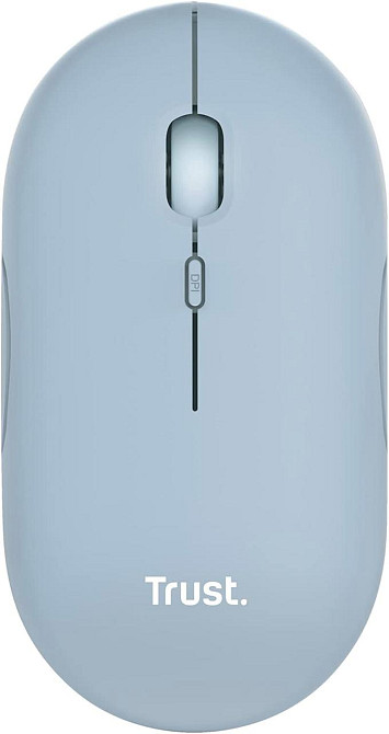 Миша Trust Puck синя бездротова акумуляторна Bluetooth/2.4 GHz (USB-мікроприймач) DPI 800/1200/1600 ергономічна безшумна Київ - фото 9