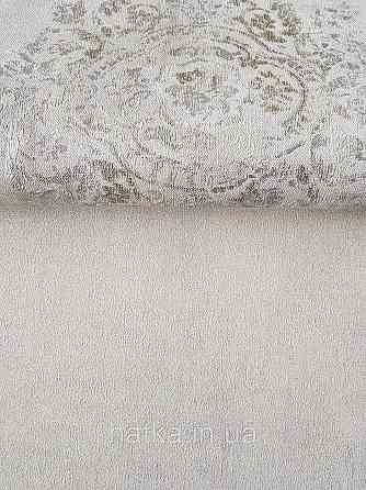 Обои виниловые на флизелине AS creation Garda 1.06Х10.05 под штукатурку структурные бежевые серебристые Киев