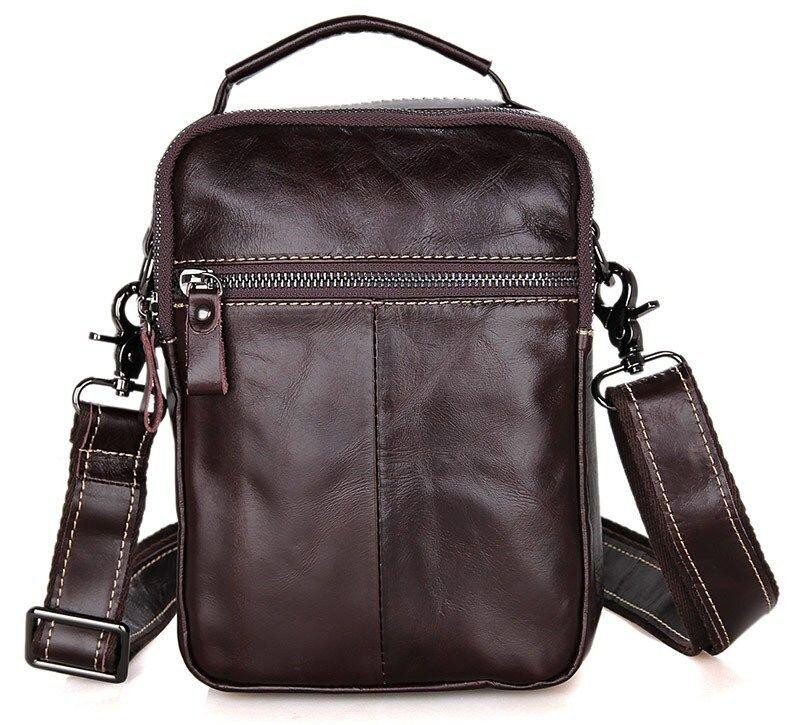 Сумка чоловіча Vintage 14435 Коричнева Київ - фото 8