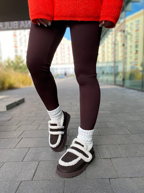 Угги жіночі ITTS 5269-41 коричневі (зима, замша натуральна) (6025) Коломыя - изображение 5