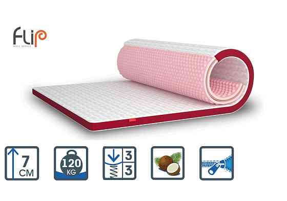 Тонкий матрас на диван Flip Granat Kokos/Гранат Кокос (латексированная пена) ТМ Matroluxe 110х190 Харьков