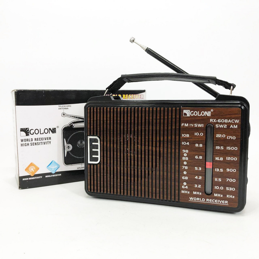 FM-радіоприймач GOLON, Радіо портативне переносне, Портативне радіо Приймач фм SY-33 Львів - фото 7