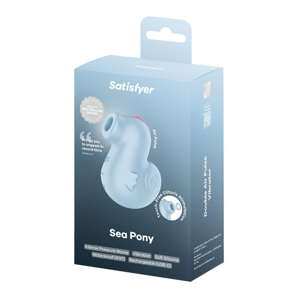 Вакуумний кліторальний стимулятор Satisfyer Sea Pony Sex Aura Київ - фото 5