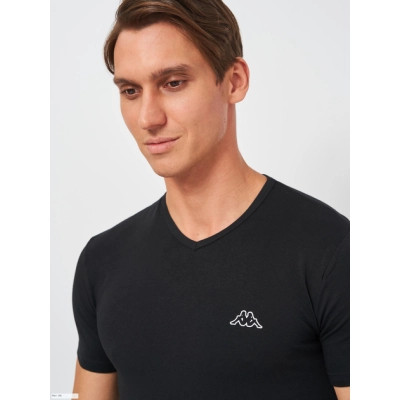 Футболка Kappa T-shirt Mezza Manica Scollo V K1316 Nero чорний L (8052394816684) Винница - изображение 4