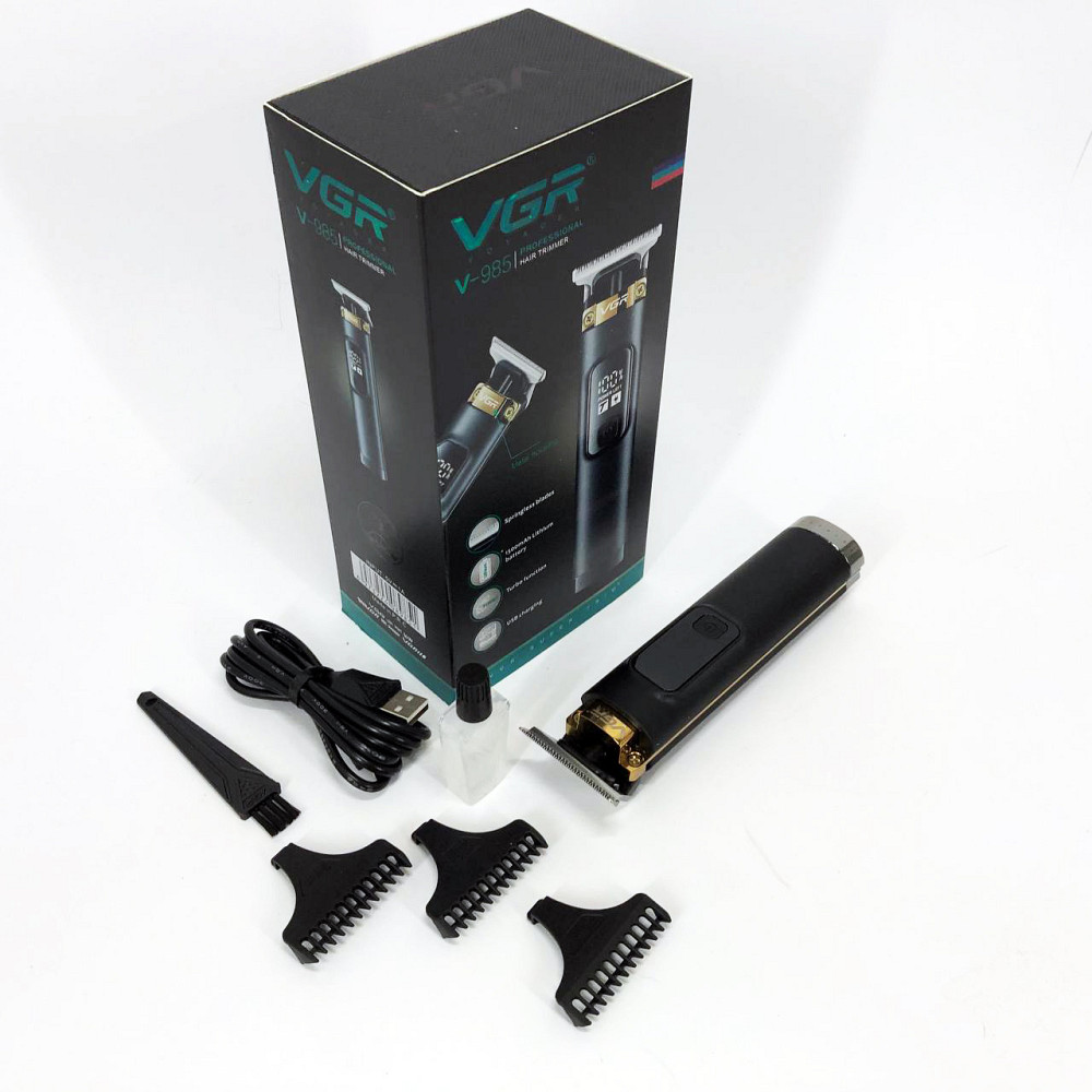 Професійна електрична машинка для стрижки VGR, Тример з регульованою довжиною, Тример бездротовий IQ-47 Київ - фото 10