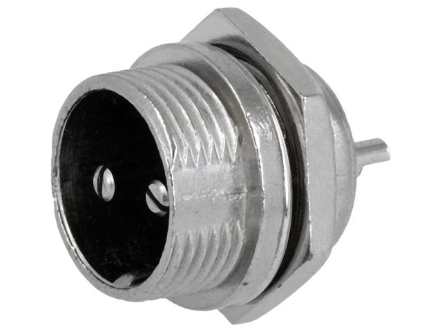 Роз'єм MIC 332, (штекер), монтажний, 2pin, діам.-16мм Полтава - фото 1