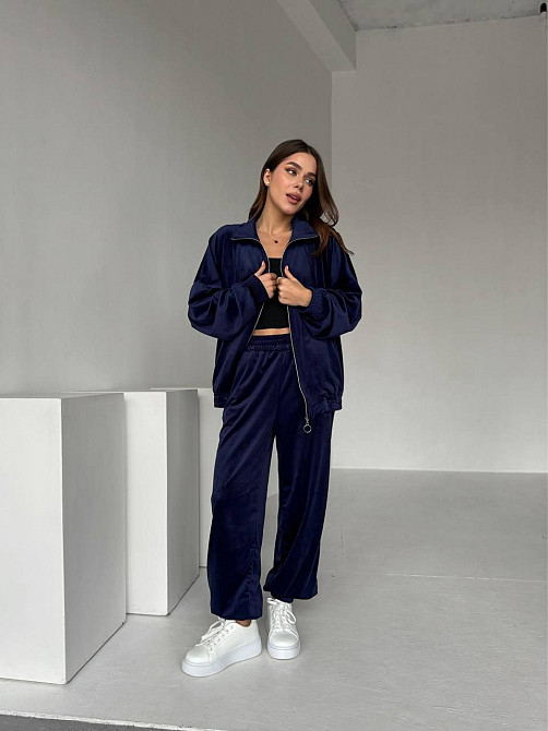 Жіночий прогулянковий костюм двійка: кофта і штани з турецького велюру Одеса - фото 3