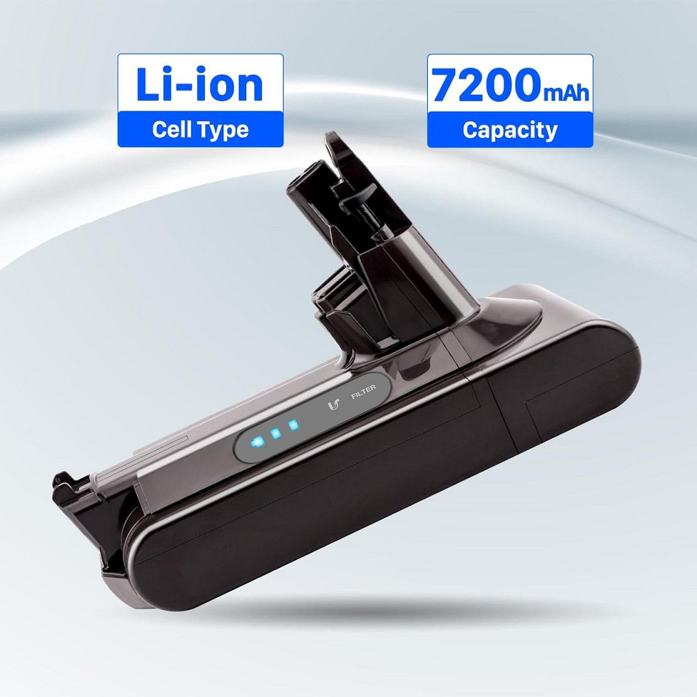 Акумулятор для пилососа Dyson V10 7200 мАг, 25.2 V,  змінна батарея для Absolute, Animal, Fluffy, Motorhead (SV12) Київ - фото 3