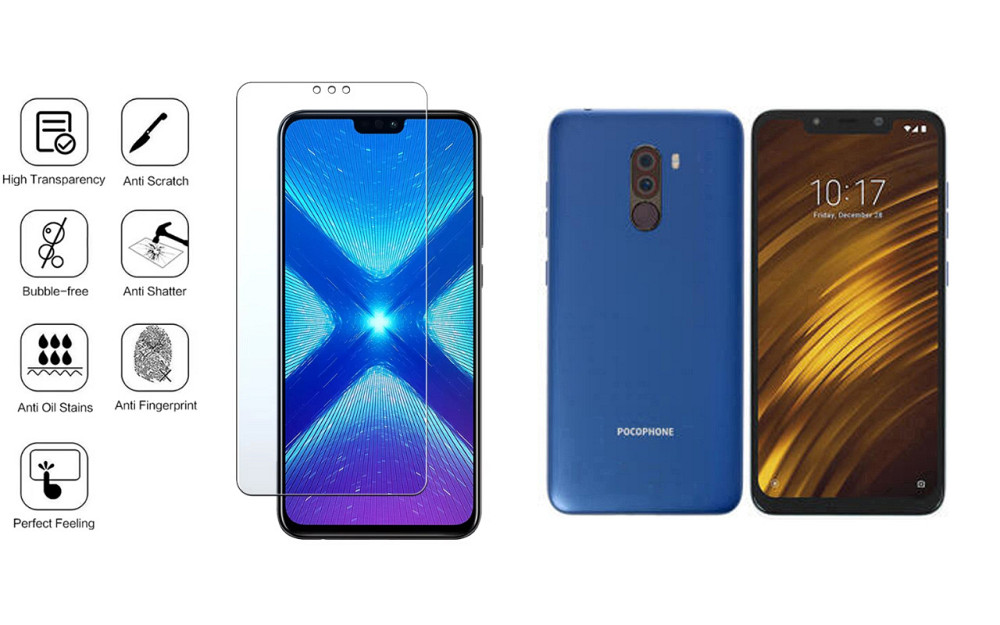 Захисне скло NeoGlass для Xiaomi Pocophone F1 – надпрозоре та стійке Київ - фото 4