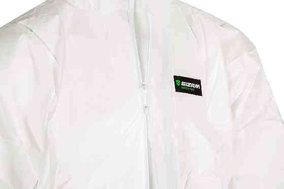 Sizam комбінезон одноразовий захисний білий з капюшоном, розмір L, X-Guard 4510 CAT III, арт. 30026 Рівне