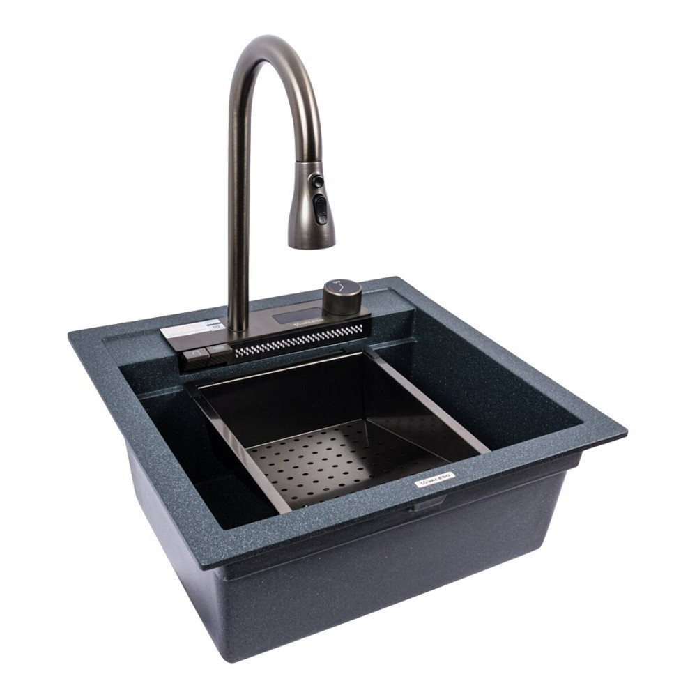VALESO Гранітна мийка VALESO VIVA 5149 матова Антрацит Киев - изображение 5