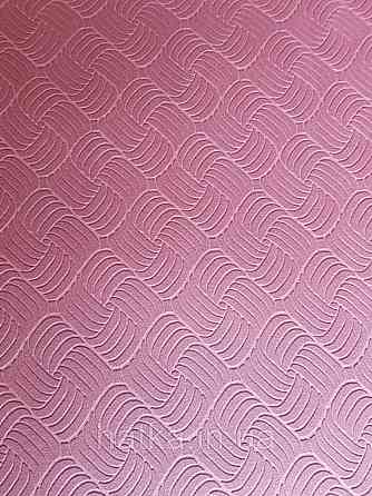 Шпалери вінілові Lutece Melody 51197310 геометрія смуги фігури структурні бордові Київ