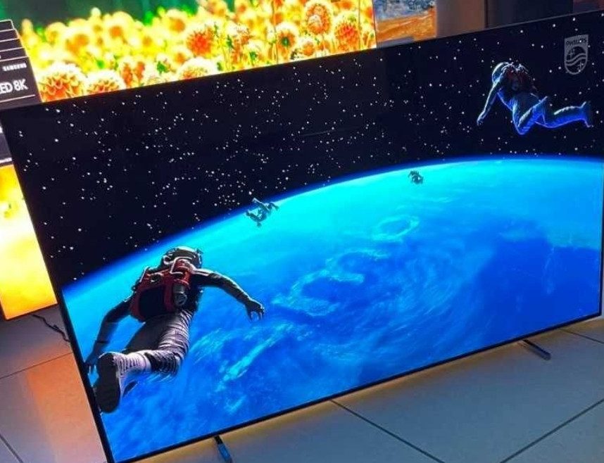 Телевізор 55" 120Hz. Ambilight OLED Сабвуфер Android Philips OLED 855. Харків - фото 1