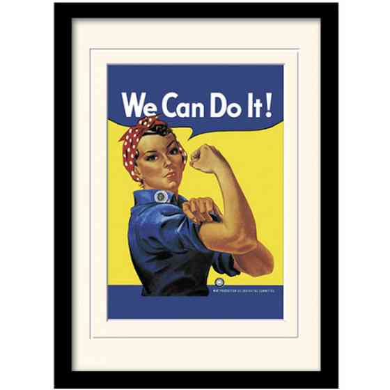 Постер у рамі "Rosie the Riveter" 30 x 40 см Рівне
