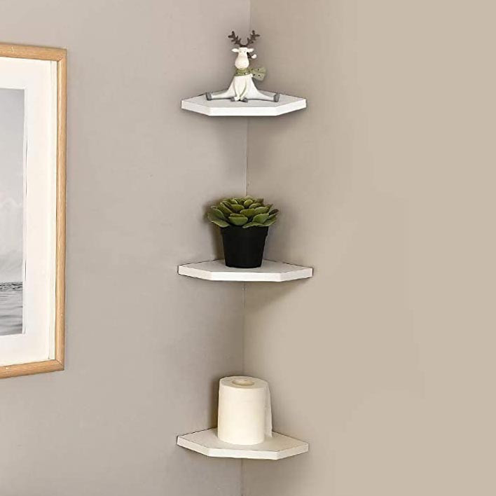 Угловая настенная полка 